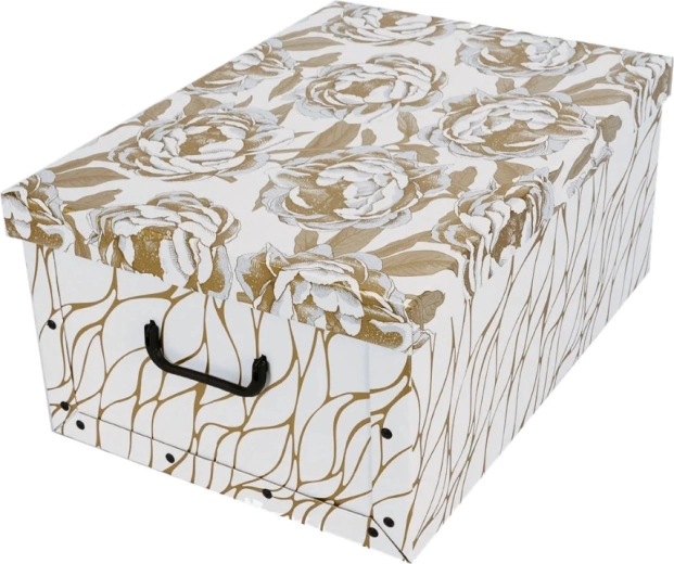 Kartonowe pudełko do przechowywania Maxi Złote piwonie