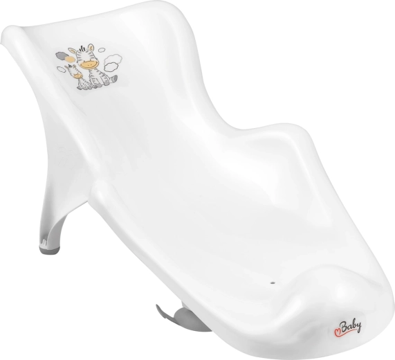 Maltex leżaczek do wanny Zebra, biały