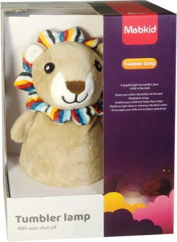 Kołysząca się zabawka i lampka nocna – pluszowy lew dla najmłodszych