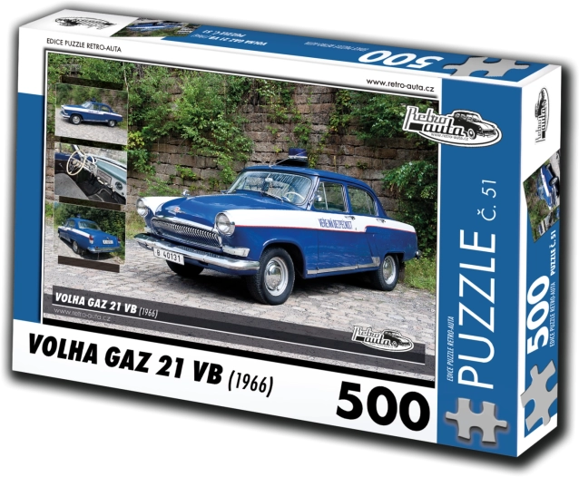 RETRO-AUTA Puzzle Wołga GAZ 21 VB 1966, 500 elementów