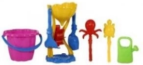Zestaw do piasku z młynkiem, foremkami i konewką