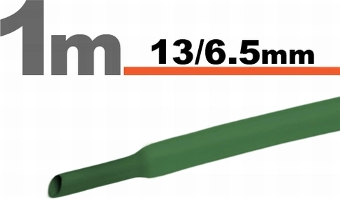 Zielona koszulka termokurczliwa 13 / 6,5 mm