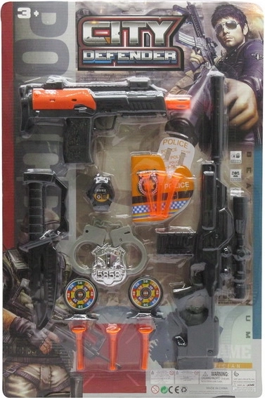 Policyjny zestaw na strzałki dla dzieci