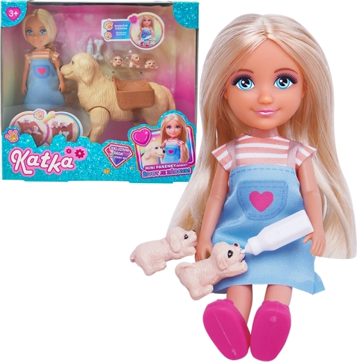lalka Katka z uroczym psem