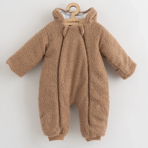 Dziecięcy zimowy kombinezon bez stópek NEW BABY Teddy Winter, rozmiar 80 (9–12 miesięcy)