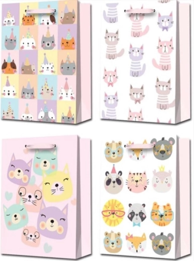 Torebka prezentowa XL z motywem zwierzęcym