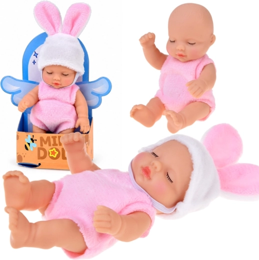 Mini lalka niemowlę króliczek 11 cm