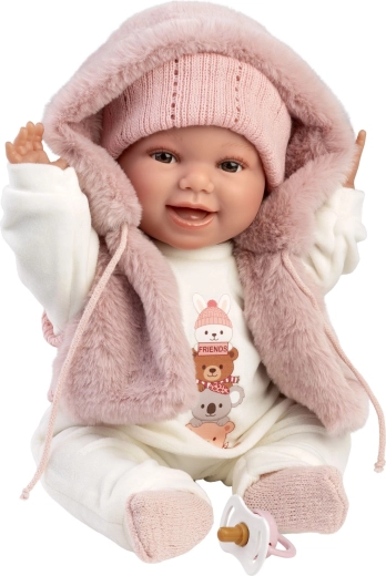 Llorens New born realistyczna lalka niemowlę z dźwiękami 38 cm