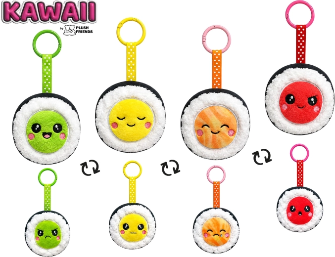 Pluszowa zawieszka do kluczy sushi Plush Friends Kawaii - 1 sztuka
