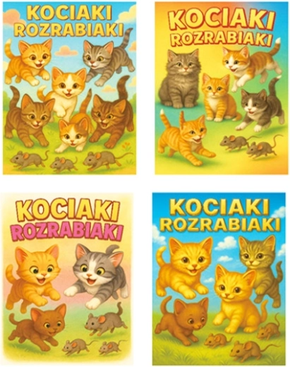 Torba prezentowa M z motywem kotów