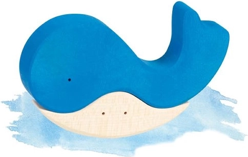 Drewniane puzzle When the whale found a friend - 1 szt.