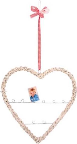 Wiszące wiklinowe serce na fotografie Small Foot