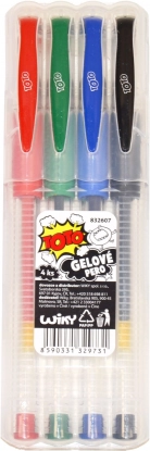 Zestaw długopisów żelowych 4 szt.