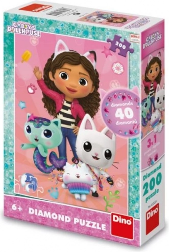 Gry puzzle 200 elementów z diamentami