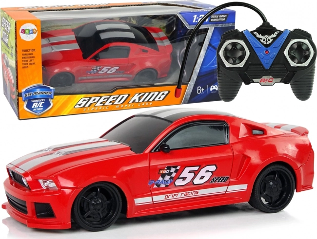 Samochód sportowy R/C 1:24 Racing czerwone przyciemniane szyby