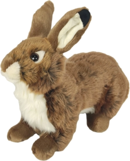 Brązowy pluszowy królik 28 cm