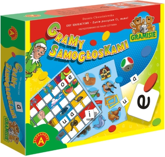 Gramy samogłoskami – edukacyjna gra do ćwiczenia samogłosek
