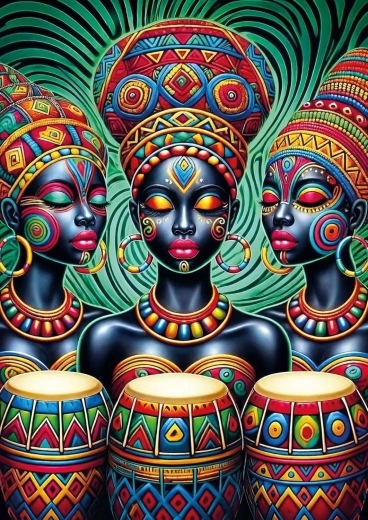 Puzzle Plemienny rytm 1000 elementów ART PUZZLE