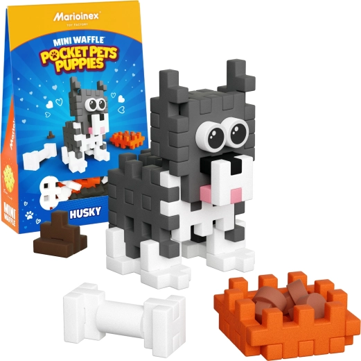 Klocki Mini Waffle Pocket Pets – husky