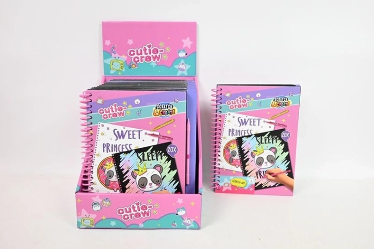 Cutie Crew scratchbook – kreatywny blok do zdrapywania