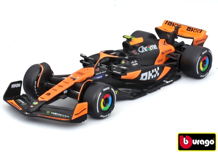 Bburago McLaren F1 MCL38 Lando Norris i Senna w skali 1:43