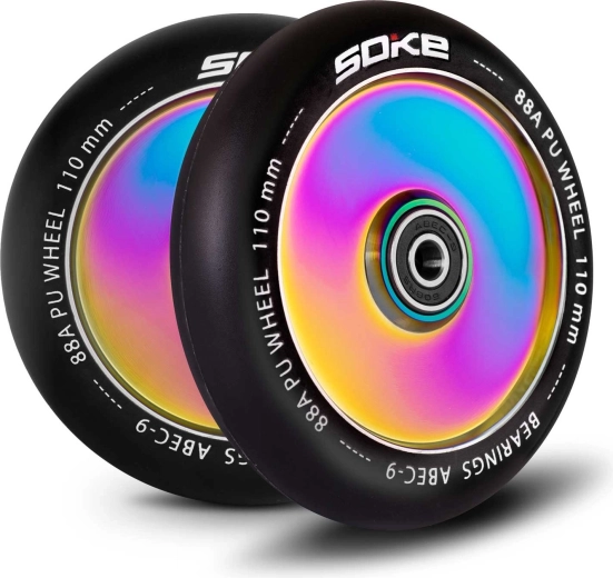 Kółka Soke do hulajnogi 110 mm rainbow 2 szt.