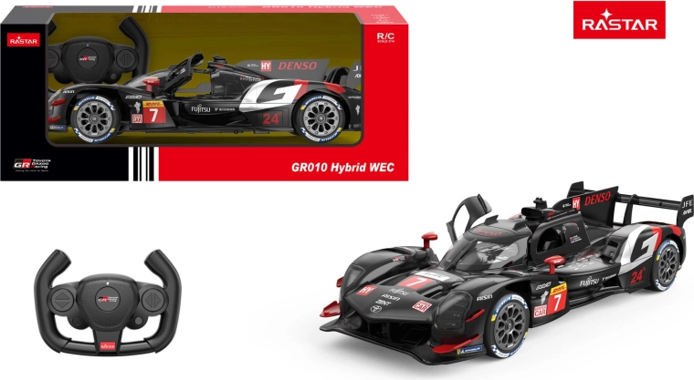 Rastar RC auto Toyota Gazoo racing GR010 hybrid 1:14 czarne