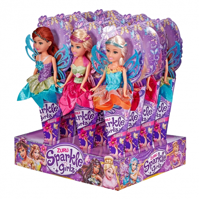 Wróżka Sparkle Girlz ze skrzydłami w rożku
