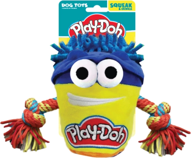 Pluszowa zabawka do przeciągania dla psów HASBRO Play-Doh z liną 18 cm