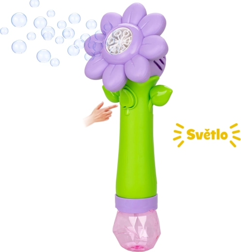 Sun Fun wytwornica baniek w kształcie kwiatu z oświetleniem LED