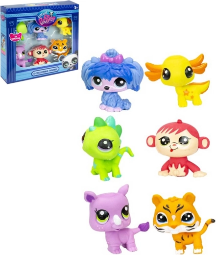 Littlest Pet Shop gumki do mazania – zestaw 6 zwierzątek