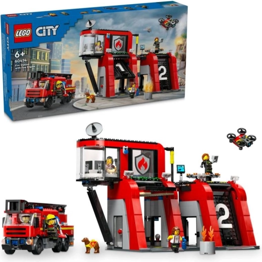 LEGO City remiza strażacka z wozem strażackim