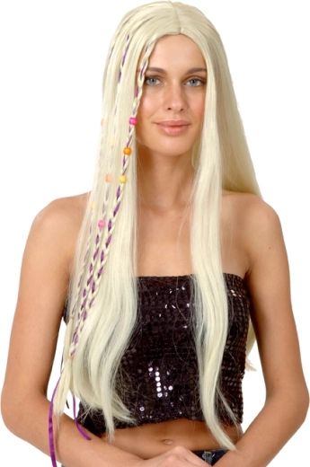 Dziecięca blond peruka z długimi włosami