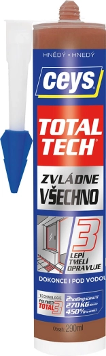 Uniwersalny klej i uszczelniacz 290 ml brązowy CEYS TOTAL TECH