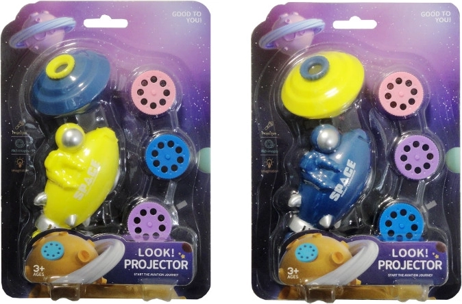 Dziecięcy projektor z wymiennymi krążkami – dinozaury, zwierzęta i planety