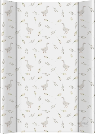 Ceba baby miękka mata do przewijania z bocznymi krawędziami Basic Goose 50 × 70 cm