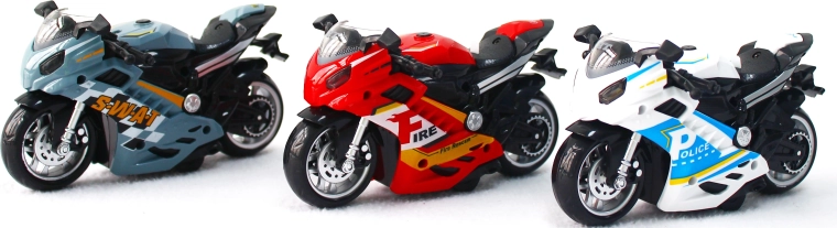 Motocykl ratunkowy ze światłem i dźwiękiem – 3 warianty