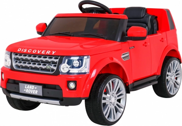 Elektryczny samochodzik dla dzieci Land Rover Discovery SUV z pilotem czerwony