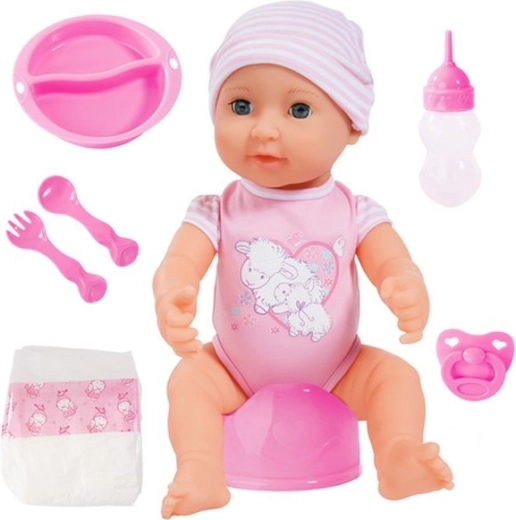 Lalka bobas Bayer Piccolina Newborn 40 cm z akcesoriami