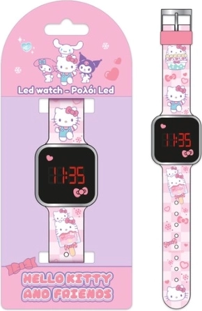 Dziecięcy cyfrowy zegarek LED Hello Kitty
