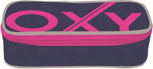 Szkolny piórnik Oxybag komfort jednowarstwowy Blue Line Pink