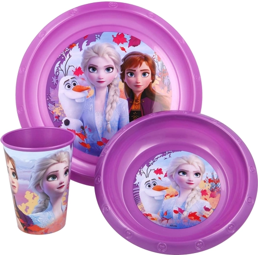 Disney Frozen 2 dziecięcy zestaw obiadowy 3 szt. - 1 sztuka