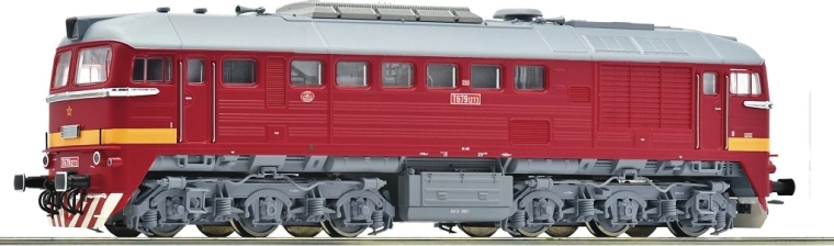 Lokomotywa spalinowa Roco T679.1 Sergej ČSD cyfrowa z dźwiękiem