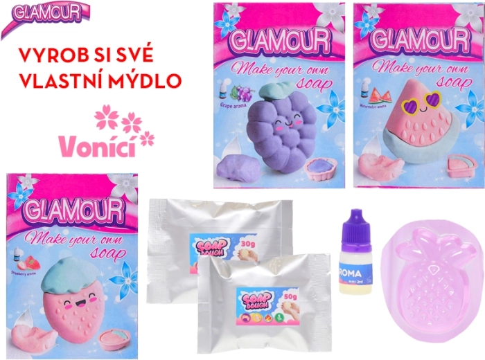 Glamour masa plastyczna do produkcji pachnącego mydła dla dzieci