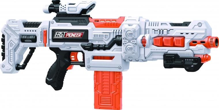 Elektryczny piankowy karabin maszynowy 4w1, 67 cm