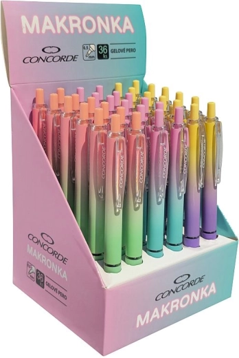 Długopis żelowy Concorde Makronka, niebieski wkład 0,5 mm