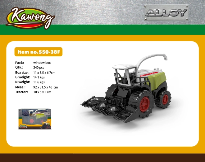 Metalowy i plastikowy kombajn 10 cm