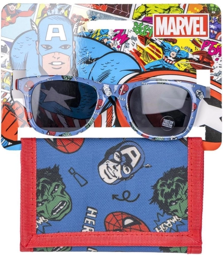 Zestaw dziecięcych okularów i portfela Avengers - 1 sztuka