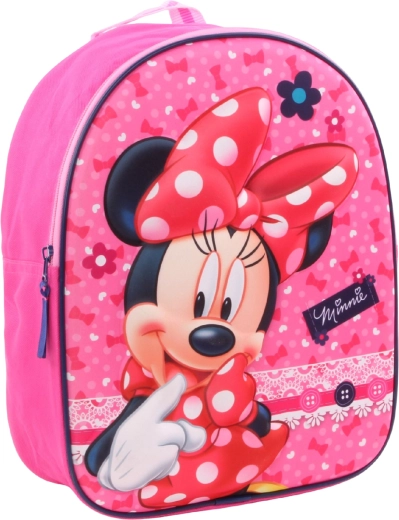 3D plecak dziecięcy Minnie Mouse różowy 31 cm