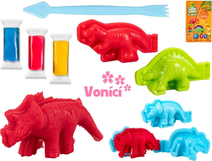 Crayola pachnąca masa plastyczna z dinozaurami, zestaw dla dzieci